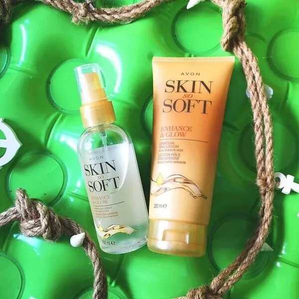 крем та спрей Skin So Soft avon