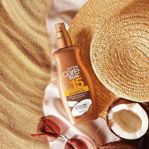 spf 15 avon сонцезахисна серія спрей крем від сонця автозагар